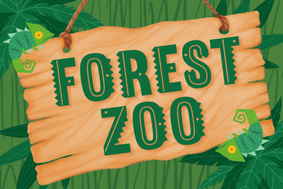 A Display Font Designed for Campaign Visibility: Forest Zoo