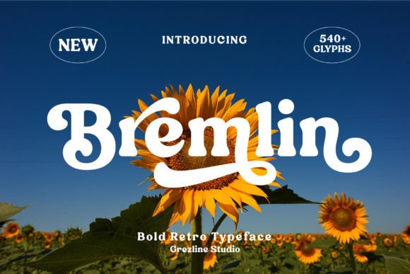 Bremlin Font: A Bold Retro Revival for Distinctive Branding