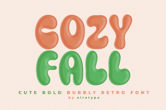 Cozy Fall: A Versatile Retro Font for Handmade Products