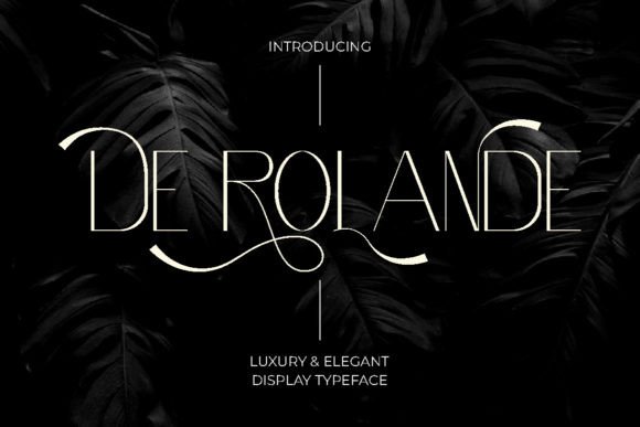Crafting Elegance with the De Rolande Display Typeface