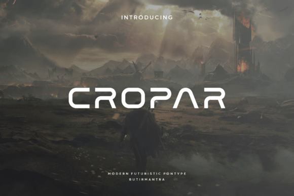 Cropar: A Display Font for Creative Product Makers