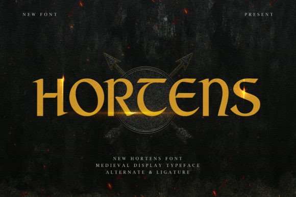 Hortens: A Medieval Display Font for Digital Brand Authority