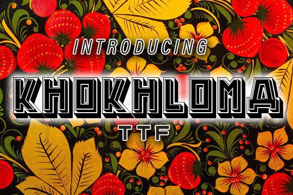 Khokhloma: A Font for Editorial Storytelling