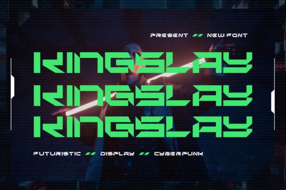 Kingslay: A Futuristic Display Font for Modern Branding