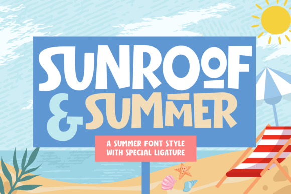 Sunroof Summer: A Versatile Font for Creative Product Design