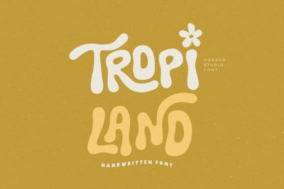 Tropi Land: A Playful Font for Editorial Stories