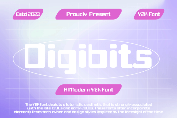 Using Digibits: A Y2K Display Font for Digital Designs