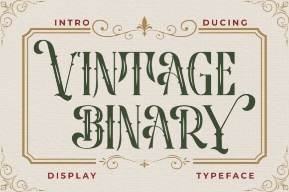 Vintage Binary: Your Craft Studio's Classic Display Font