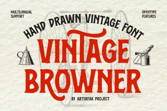 Vintage Browner: The Perfect Font for Your Handmade Shop