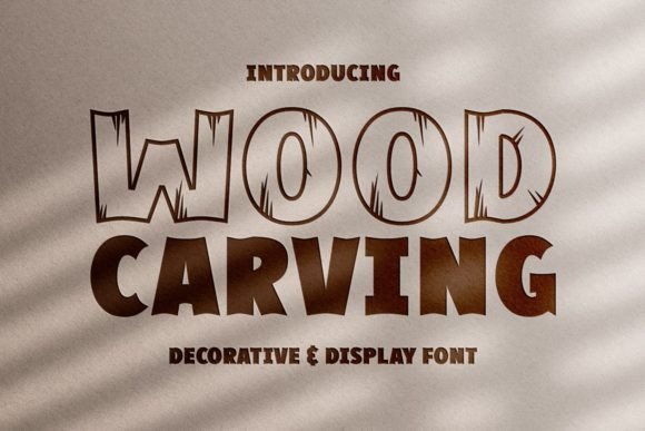 Wood Carving Font: A Typographic Tool for Digital Craftsmanship