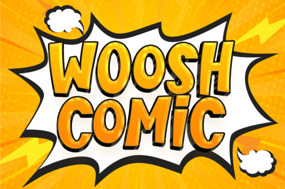 Woosh Comic: The Bold and Whimsical Font for Crafters